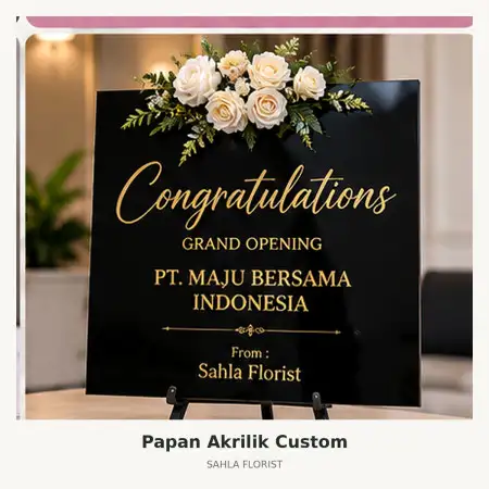 Papan Bunga Akrilik Balaraja